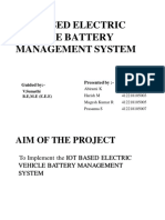Iot Based Electric Vehicle Battery Management System