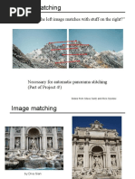 Feature Matching: "What Stuff in The Left Image Matches With Stuff On The Right?"