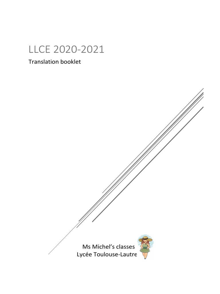 Guide de traduction en LLCE 2020-2021 | PDF | Traductions | Adposition
