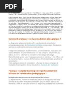 REMEDIATION (Récupération automatique)