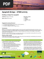 Spaghetti Bridge Building Activity Guide | PDF