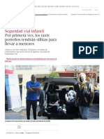 Por Primera Vez, Los Taxis Porteños Tendrán Sillitas para Llevar A Menores