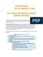 Libro Las Claves de exito de toyota