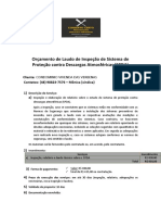 Orçamento de Laudo de Inspeção de Sistema de Proteção contra Descargas Atmosféricas verbenas