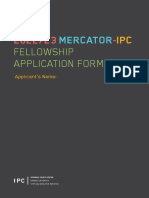 Fellowship Application Form: Mercator