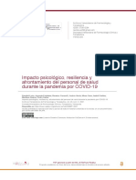 Impacto Psicológico, Resiliencia y Afrontamiento Del Personal de Salud Durante La Pandemia Por COVID-19