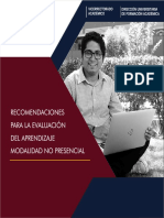 Recomendaciones Evaluacion Del Aprendizaje No Presencial