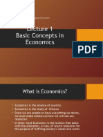 Basic Concepts in Economics