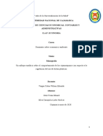 Comportamiento cajamarquinos sobre regulación bolsas plásticas