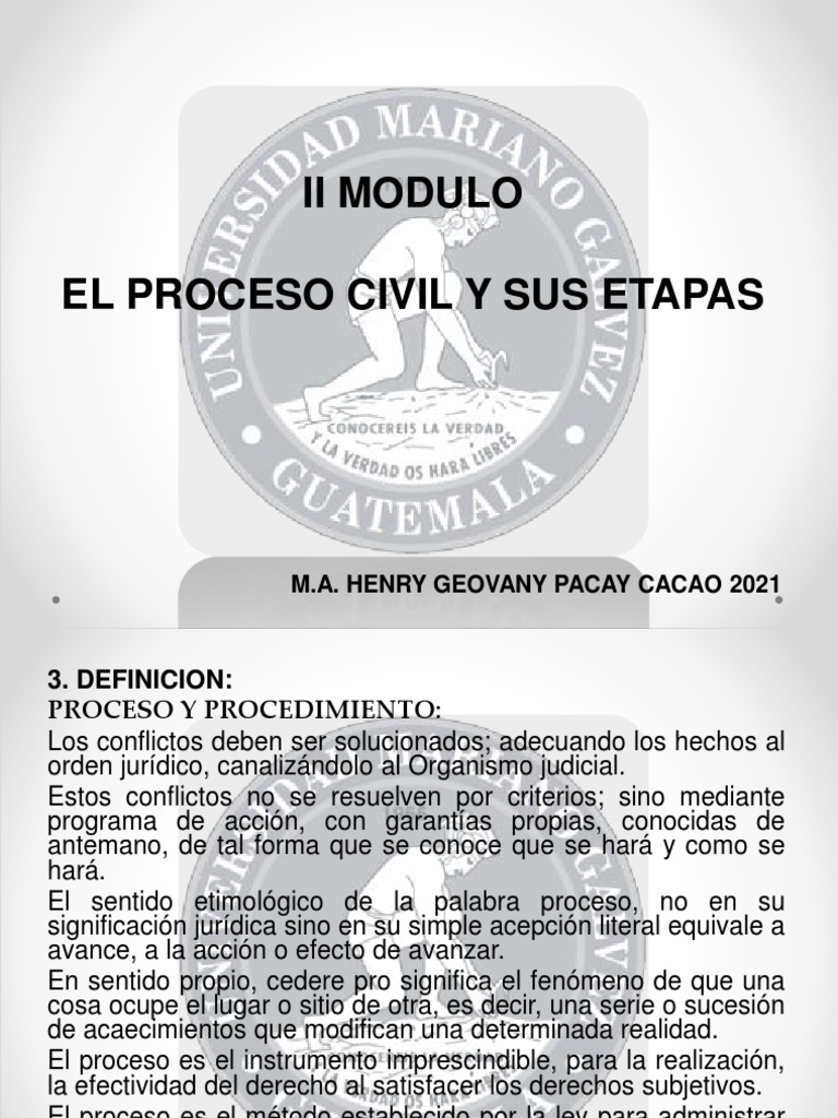 I Modulo Ii Unidad Pcym I 2021 | PDF | Ley procesal | Justicia
