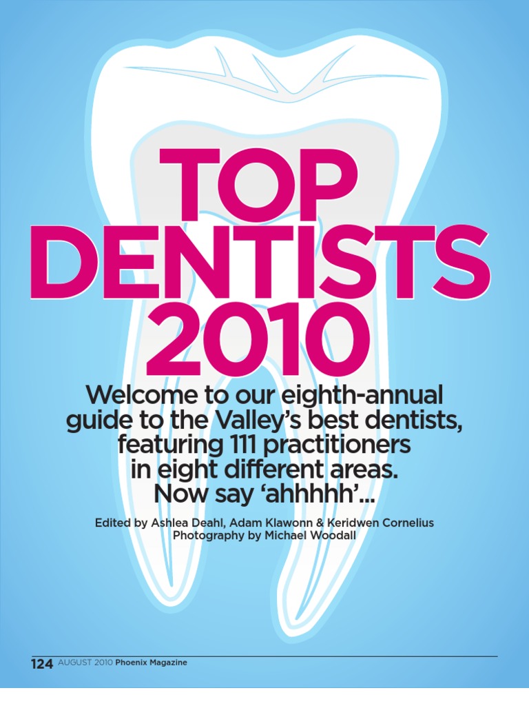 Phoenix Magazine Top Dentists PDF Dentistry Mouth