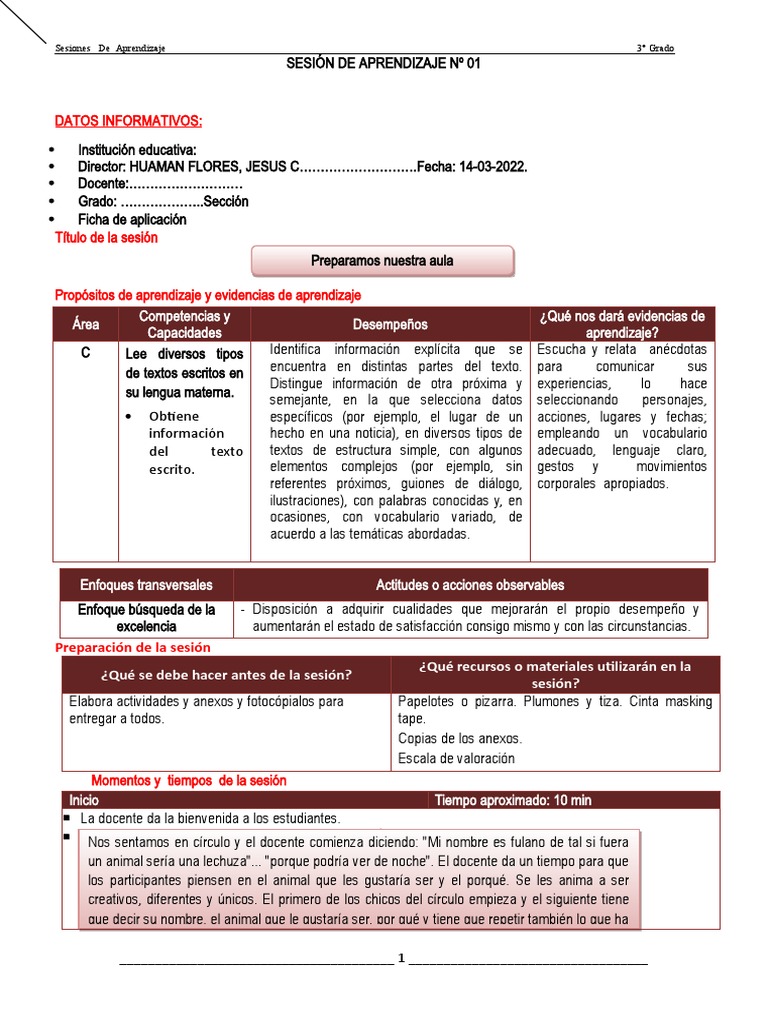 Preparando Nuestra Aula | PDF | Aprendizaje | Salón de clases