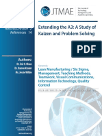 Extending The A3: A Study of Kaizen and Problem Solving: Abstract/Article 2 References 14