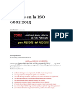 Riesgos en La ISO 9001