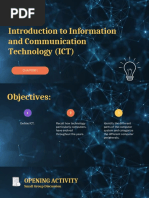 Introduction To Information and Communication Technology (ICT)