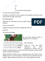 La Alimentación de Los Animales. Estruccturas.