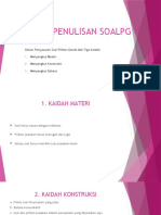 KAIDAH PENULISAN SOAL PG