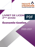 Livret L2 ECONOMIE GESTION 2020-21
