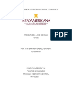 Medidas estadísticas centrales y de dispersión