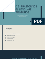 Unidad 3: Trastornos Del Lenguaje Primarios: Brenda Glade Fuentes Fonoaudióloga