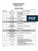 Kalendar Akademik TJC451 Mac-Jul 2022