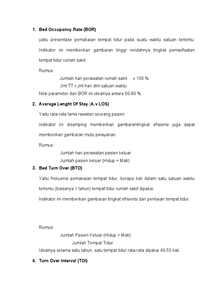 Bed Occupancy Rate PDF