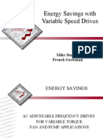Energy Savings with Variable Speed Drives