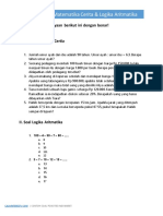 Soal Cerita Matematika