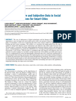 Analyzing Objective and Subjective Data in Social Sciences Implications For Smart Cities