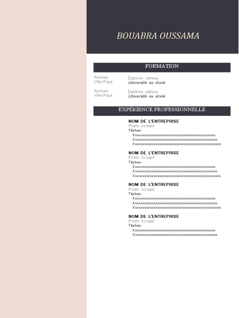 comment faire un cv gratuit sans payer