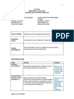 LE 4000 SEMESTER 1 2020/2021 Integrated Outline Template: Er - Vt.edu/ex Perience/int Ernships/refl Ect - HTML#