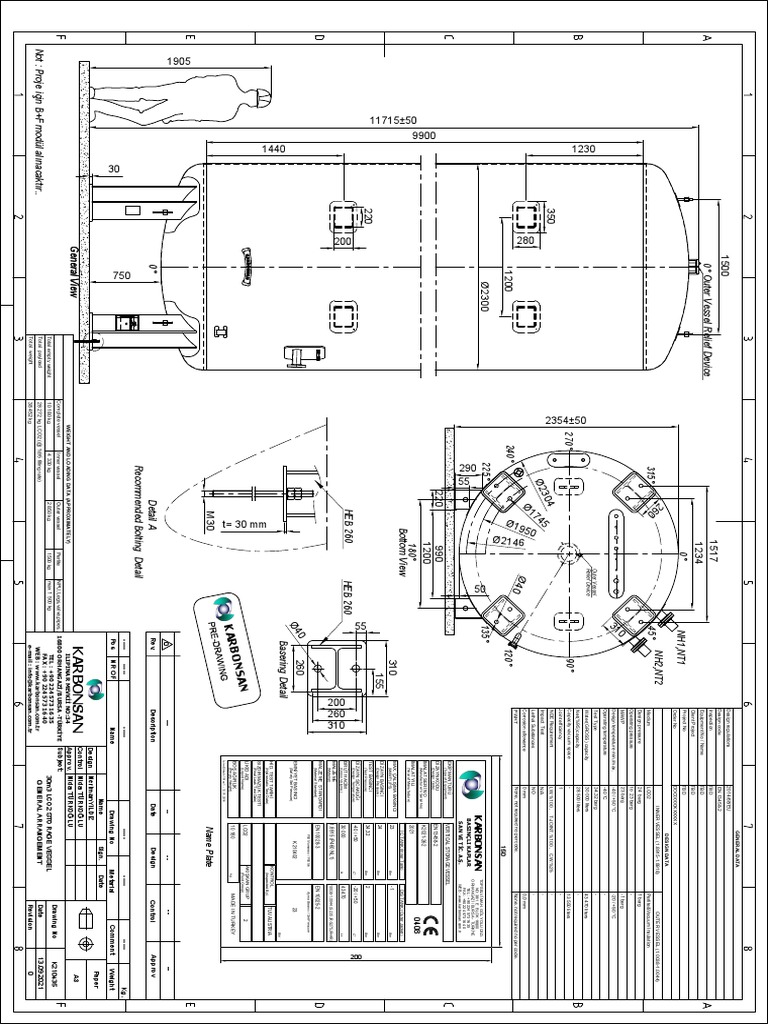 30m³ LCO2 Storage Tank Design Details | PDF | Civil Engineering ...