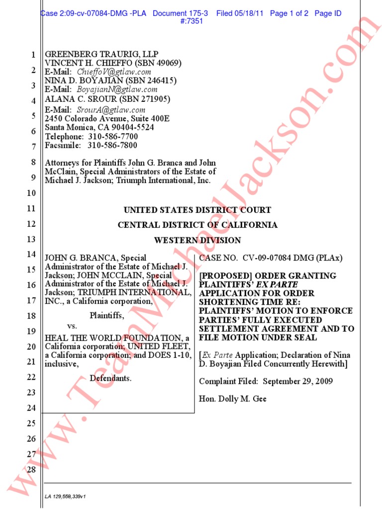United States District Court Central Western Division | PDF ...