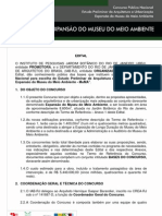 Edital concurso para expansão do museu do meio ambiente