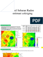Hasil Sebaran Radon estimasi cokriging