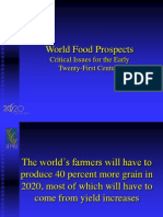 World Food Prospects: Critical Issues for the Early Twenty-First Century
