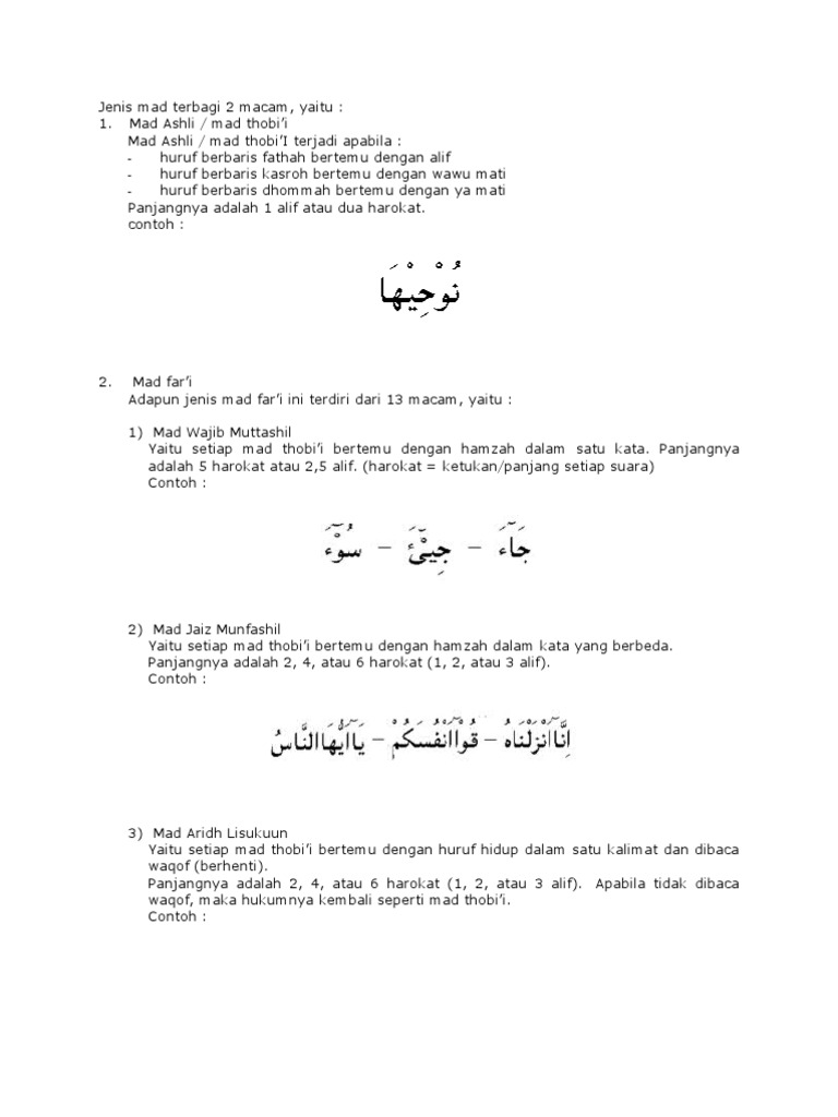 Jenis Mad Terbagi 2 Macam Pdf
