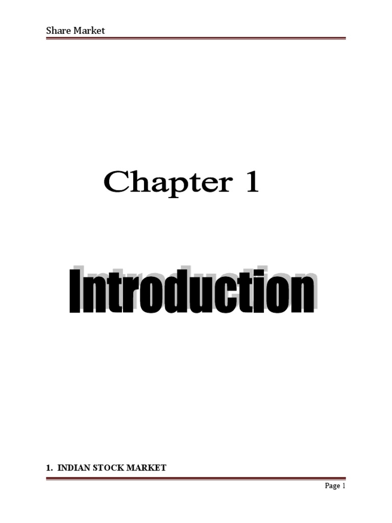 Indian Stock Market | PDF | Investing | Investment Fund