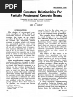 Moment Curvative Relationships for Partially Prestressed Concrete Beams