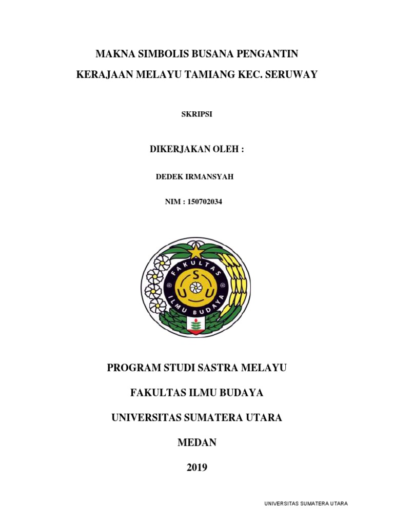 Makna Simbolis Busana Pengantin Kerajaan Melayu Tamiang Kec. Seruway | PDF