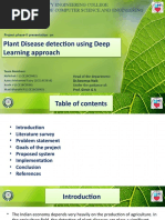 Plant Disease Detection Using Deep Learning Approach: Project phase-II Presentation On