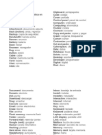 Vocabulario de Informática en Inglés y Español