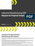 Industrial Manufacturing ERP: Request For Proposal Template