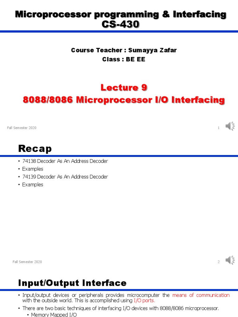 9 Input & Output Interfaces | PDF | Input/Output | Computer Engineering