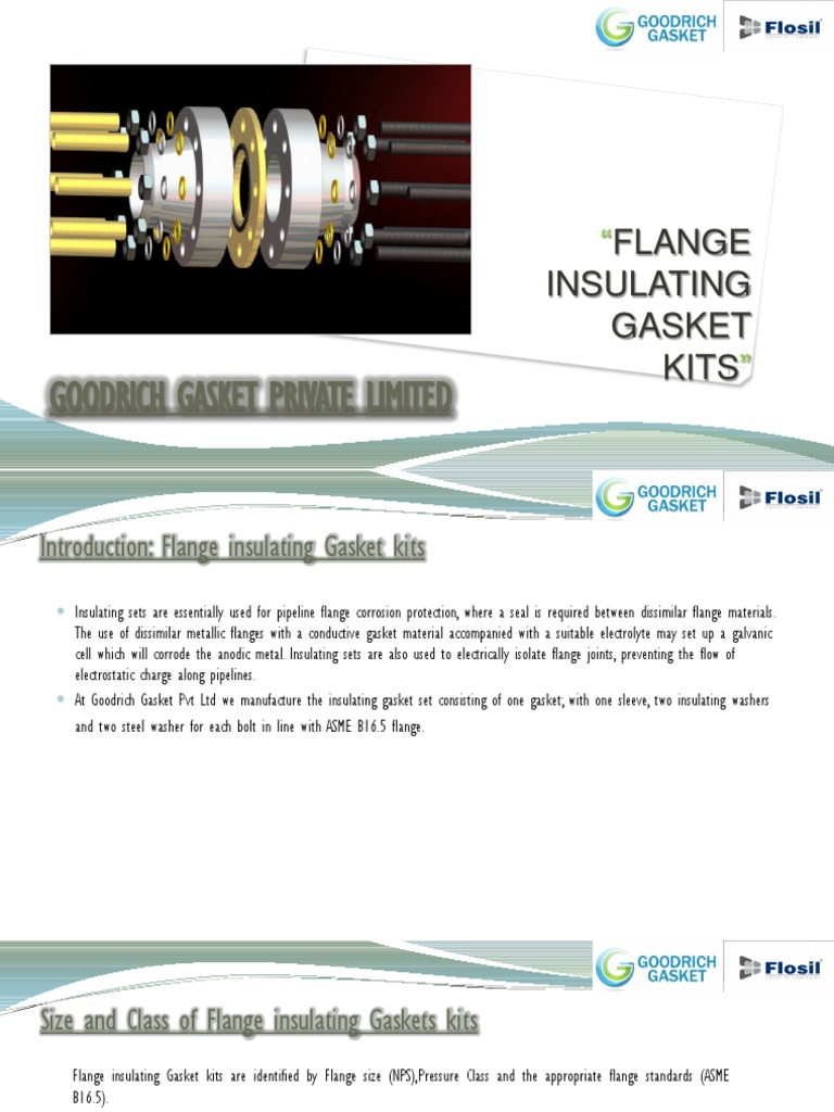 Goodrich Gasket Private Limited Flange Insulating Gasket Kits PDF