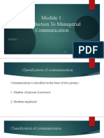 Introduction To Managerial Communication: Session 2