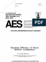 Keele (1991-10 AES Preprint) - Max Efficiency of Speakers