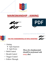 Marksmanship: Aiming: Compiled by 24 MP BN NCC Chhindwara (MP)