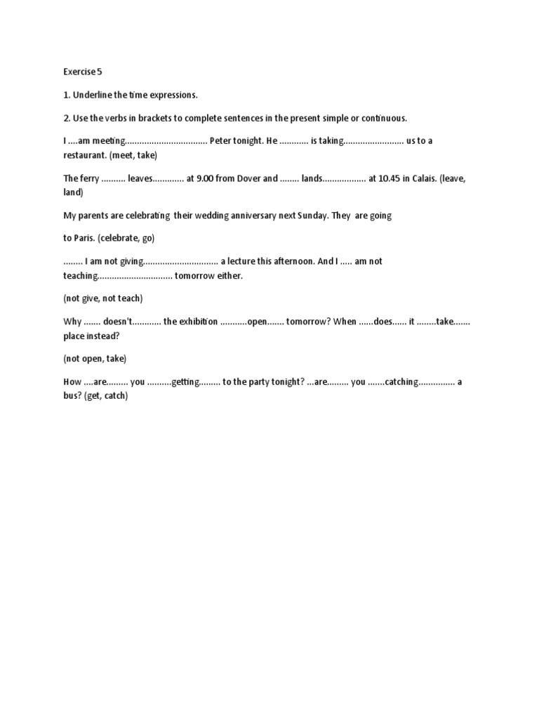 Exercise 5 | PDF | Language Arts & Discipline