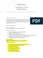 Highlighted Resume 